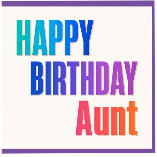 Aunt Birthday Card, Happy Birthday Aunt Card