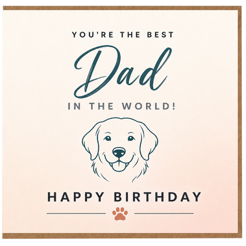 Dad Birthday Card, You're the Best Dad in the World Card