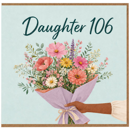 Daughter 106th Birthday Card