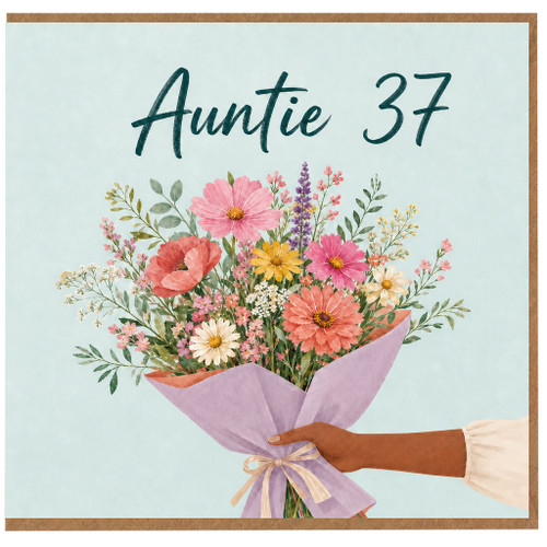 Auntie 37th Birthday Card