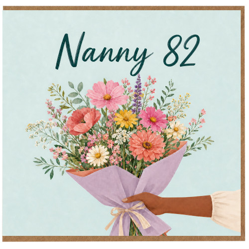 Nanny 82nd Birthday Card