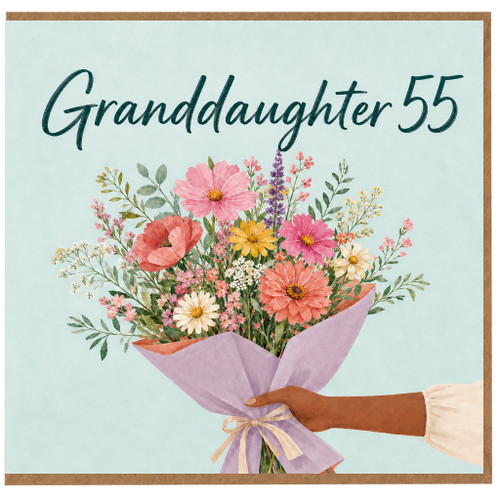 Granddaughter 55th Birthday Card