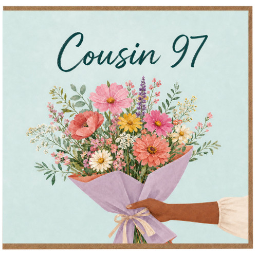 97th Birthday Card for Cousin