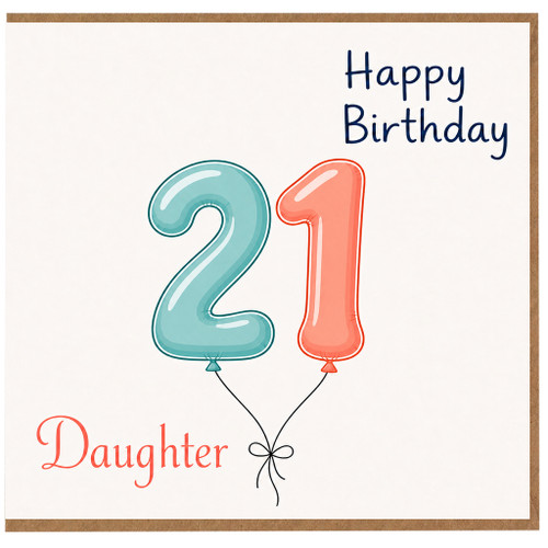 Daughter 21st Birthday Card