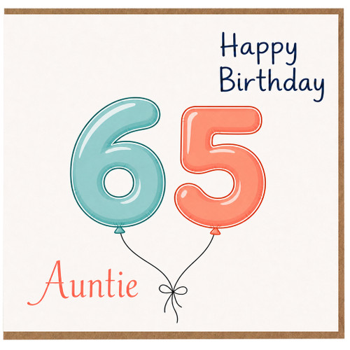 Auntie 65th Birthday Card