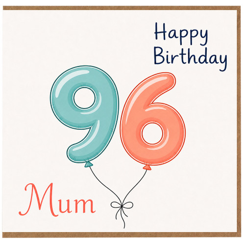 Mum 96th Birthday Card