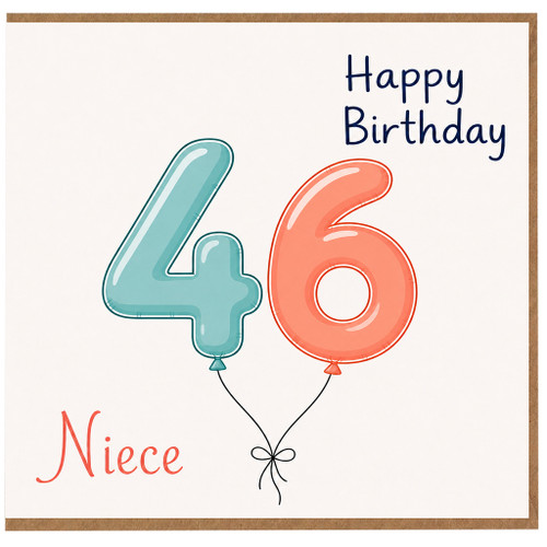 Niece 46th Birthday Card