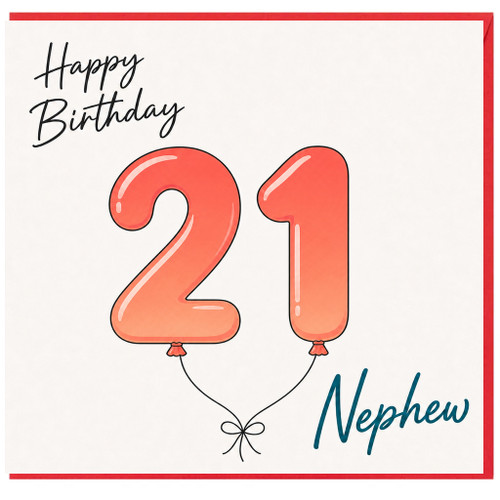 Nephew 21st Birthday Card