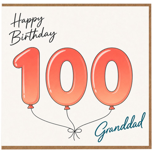 Granddad 100th Birthday Card