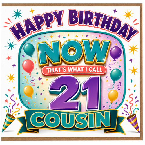 21st Birthday Cousin Card