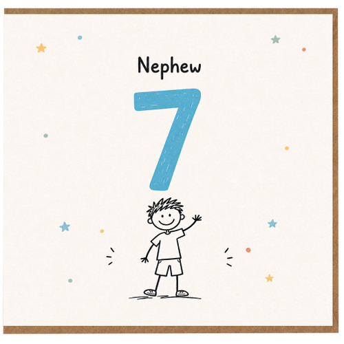 Nephew 7th Birthday Card