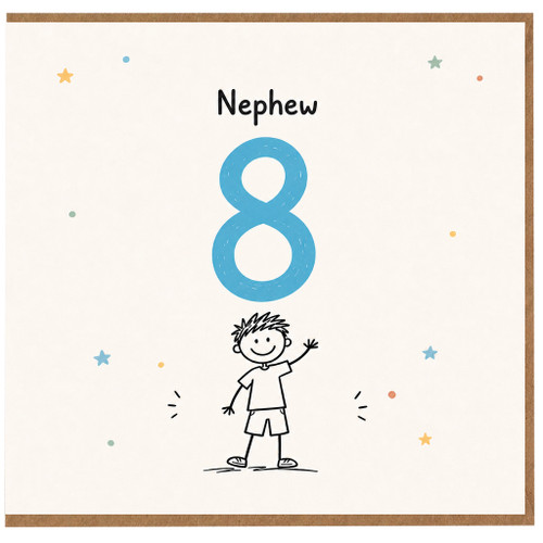Nephew 8th Birthday Card