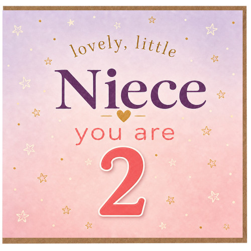 2nd Birthday Card for Niece