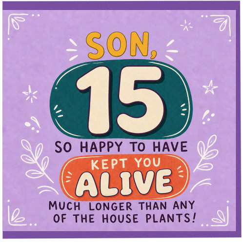 Son 15th Birthday Card