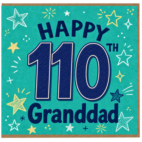 Granddad 110th Birthday Card