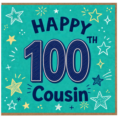 100th Birthday Card for Cousin