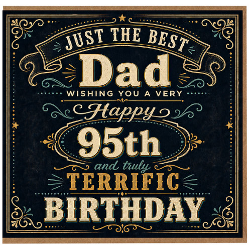 95th Birthday Card for Dad, Just the Best Dad Birthday Card