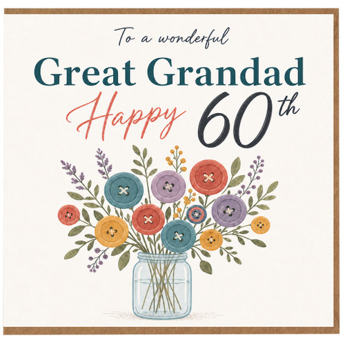 Great Grandad 60th Birthday Card