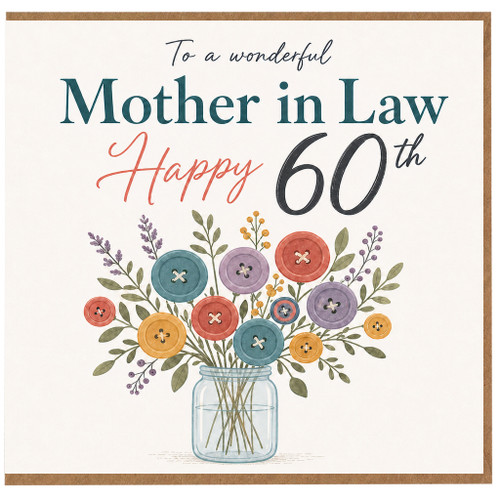 Mother in Law 60th Birthday Card