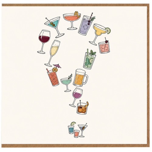 Cocktail Card, Drinks Lover Greeting Card