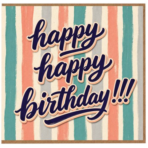 Birthday Card, Happy Happy Birthday Design