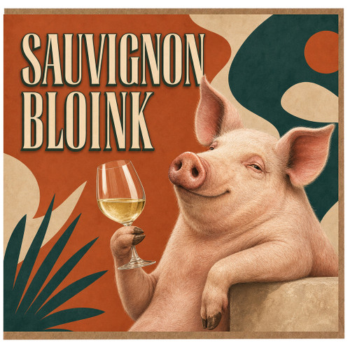 Sauvignon Bloink Pig Wine Card