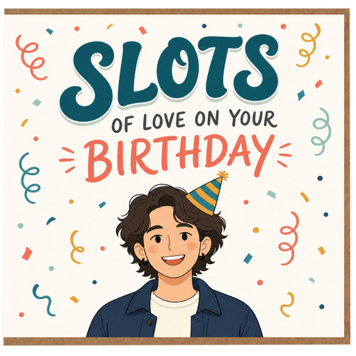 Son Birthday Card, Slots of Love on Your Birthday