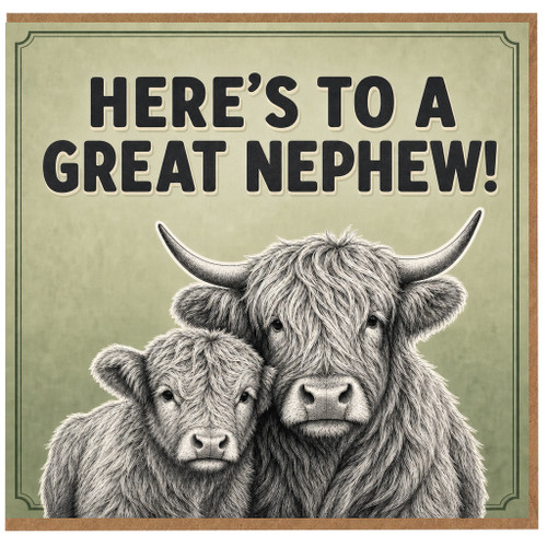 Great Nephew Card, Here’s to a Great Nephew Greeting Card