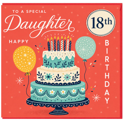 Daughter 18th Birthday Card
