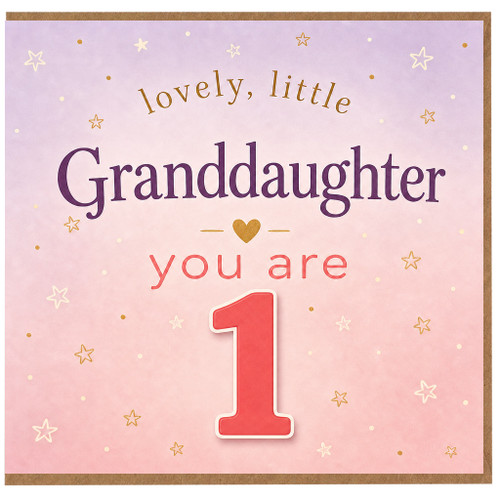 Granddaughter 1st Birthday Card