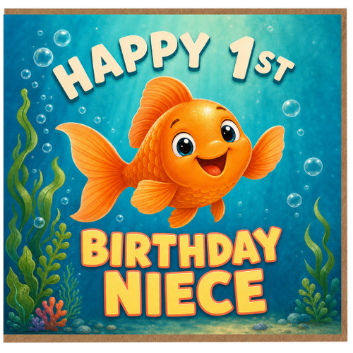 1st Birthday Card for Niece
