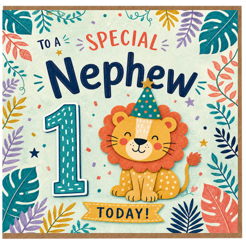 Nephew 1st Birthday Card, To a Special Nephew