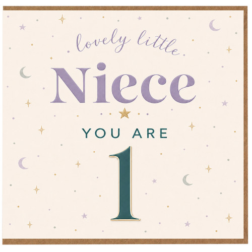 Niece 1st Birthday Card, Lovely Little Niece You Are 1