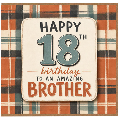 18th Birthday Card for Brother