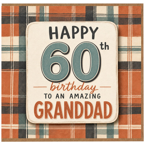 60th Birthday Card for Granddad