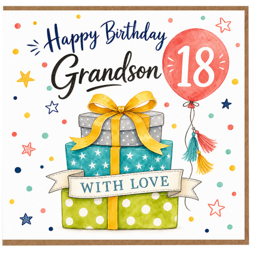Grandson 18th Birthday Card