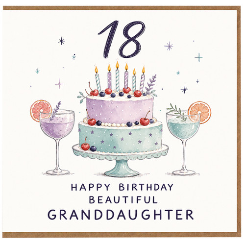 18th Birthday Card for Granddaughter