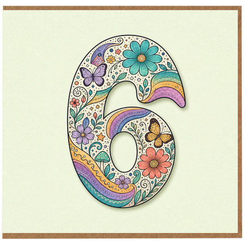 na 6th Birthday Card