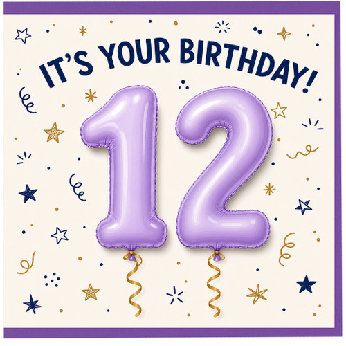 12th Birthday Card