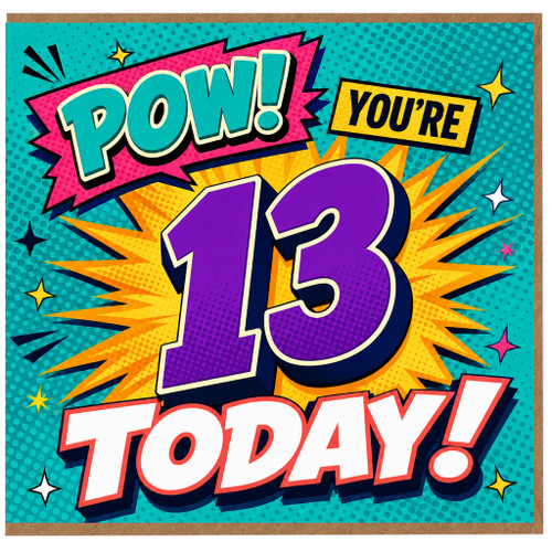 13th Birthday Card