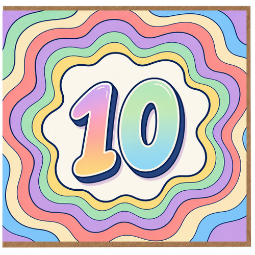 na 10th Birthday Card