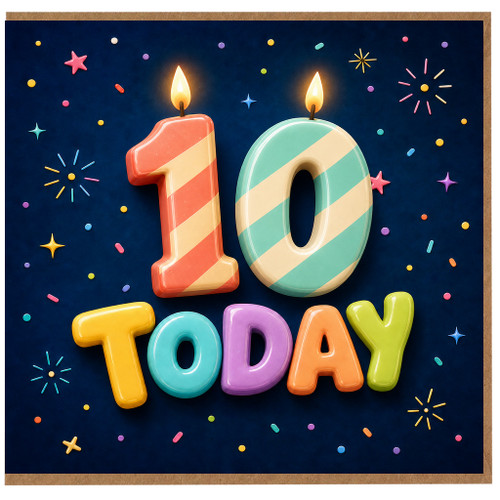 10th Birthday Card, Today Birthday Card