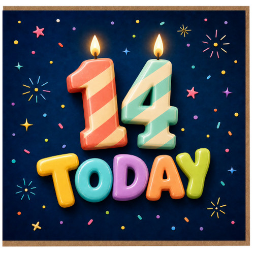 14th Birthday Card