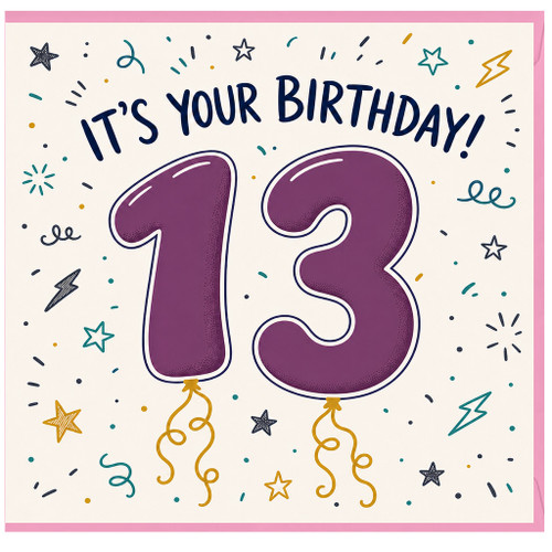 13th Birthday Card