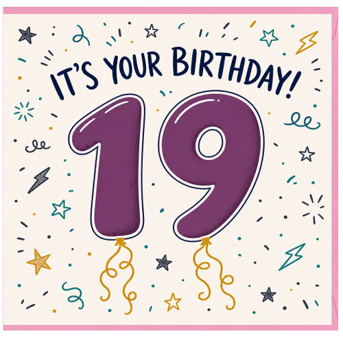 19th Birthday Card