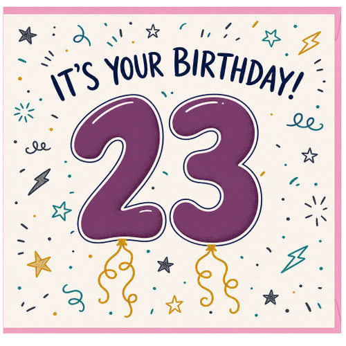 23rd Birthday Card