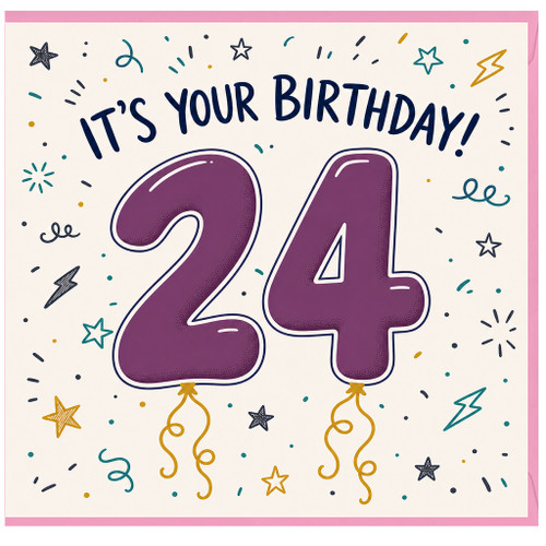 24th Birthday Card