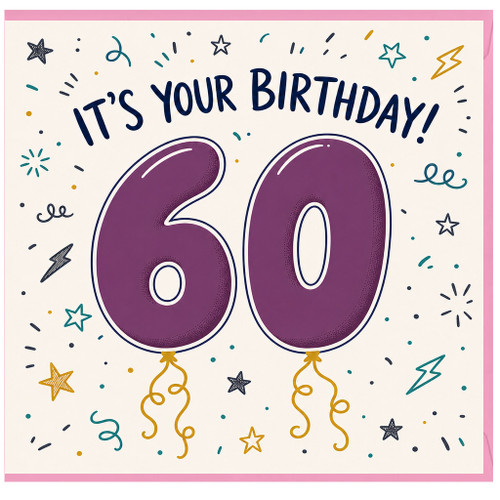 60th Birthday Card