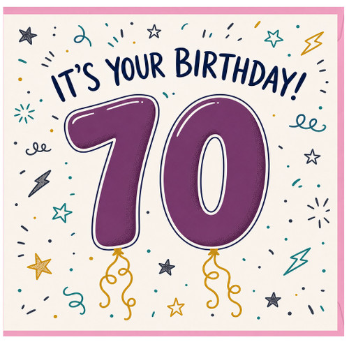70th Birthday Card