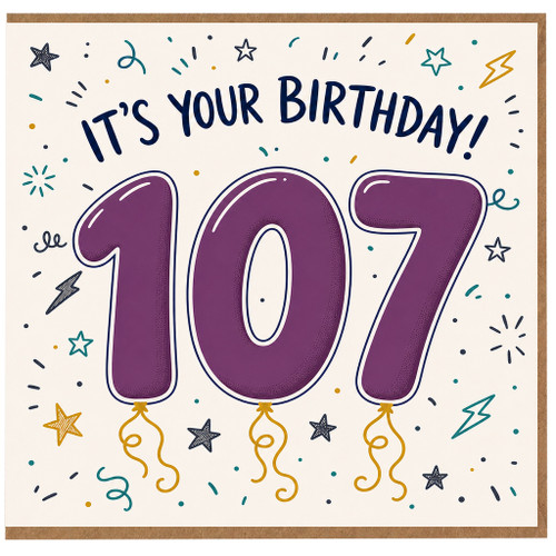 107th Birthday Card